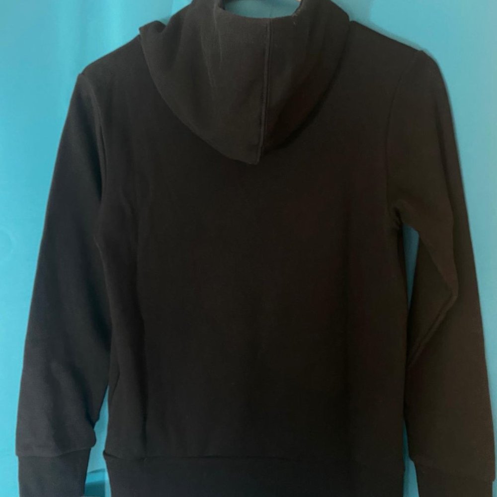 Converse Big Boy Chuck Patch Fleece Pullover Black Hoodie - Picture 9 of 12